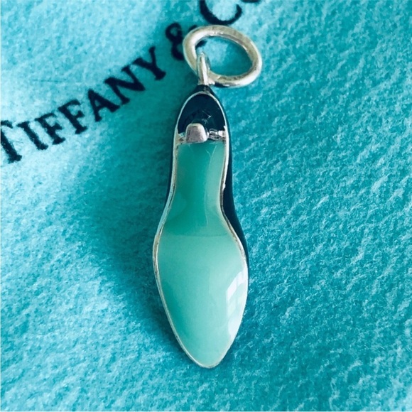🎅Tiffany & Co. High Heel Charm Blue Enamel Bottom - Picture 3 of 11